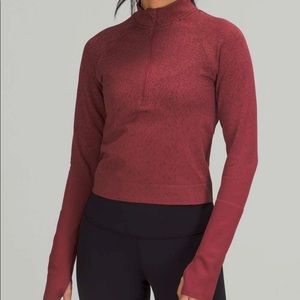 Lululemon Rest Less Cropped Half-Zip